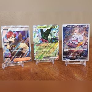 Pokemon cards- Penny 239/198, Greavard 214/198, Meowscarada ex SVP033